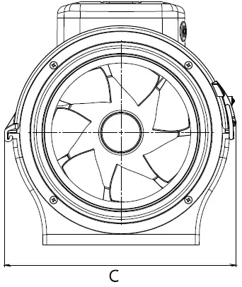 BLAUBERG Primo 150 Inline Mixed-Flow Fan 03
