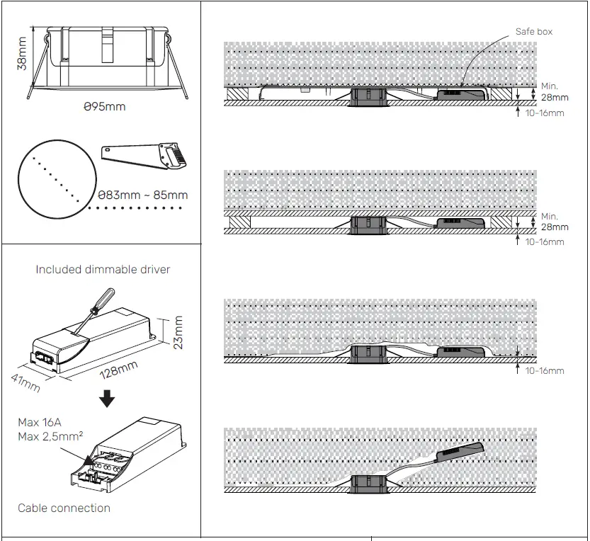 HOFTRONIC Napels Wifi Bluetooth Smart Downlights 05