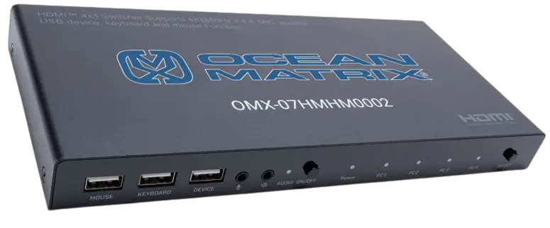 OCEAN MATRIX OMX-07HMHM0002 UHD 4K 60 Hz HDMI 4x1 Switcher - Cover