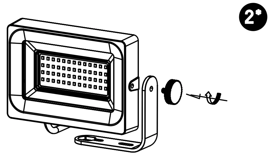 Installation with ground stake
