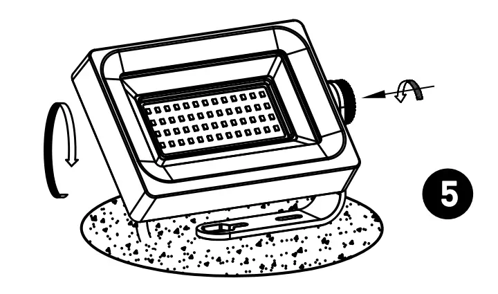 Installation with ground stake