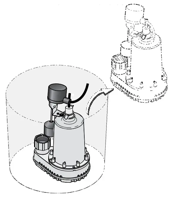 PENTAIR Simer 3985C Pre-Plumbed 1-2 HP Sump Pump Basin System - fig 5