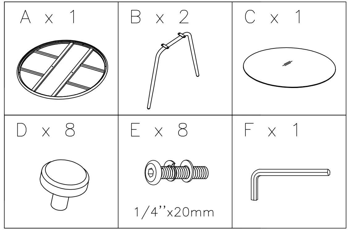 ASHLEY P372-615 Furniture Round Dining Table - fig 1