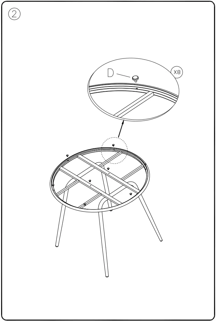 ASHLEY P372-615 Furniture Round Dining Table - fig 3