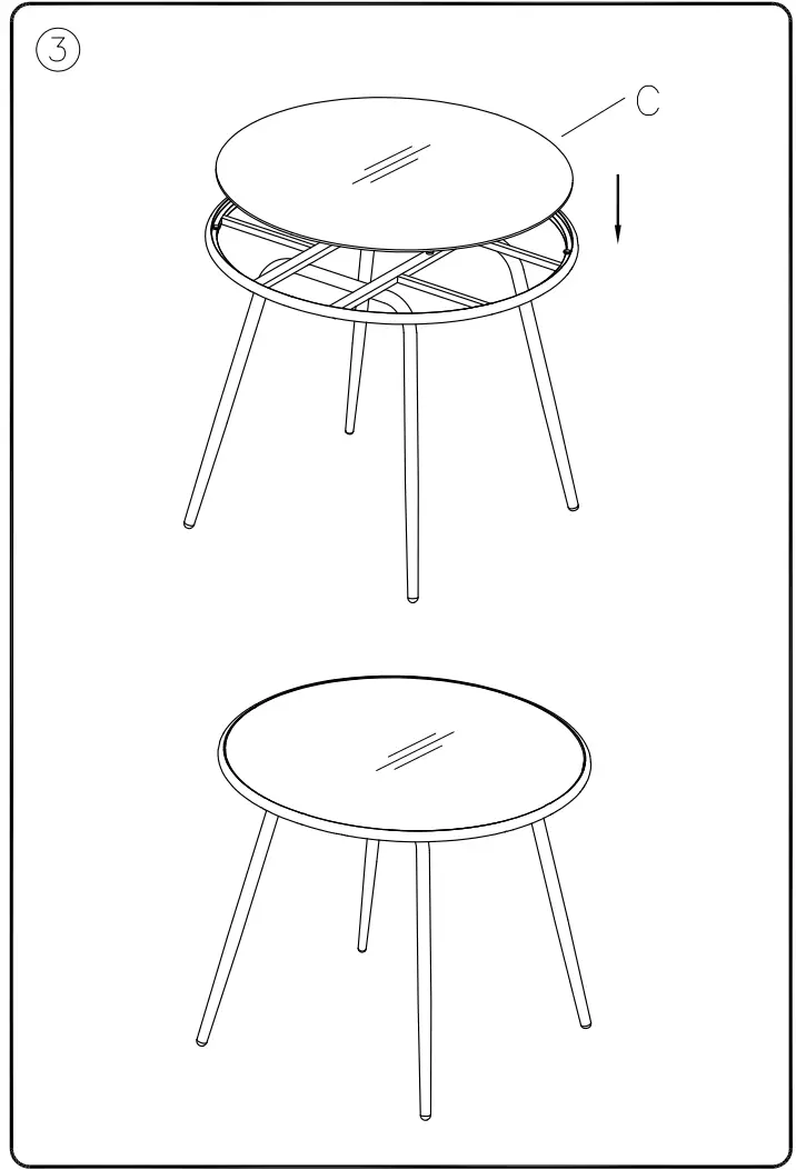 ASHLEY P372-615 Furniture Round Dining Table - fig 4