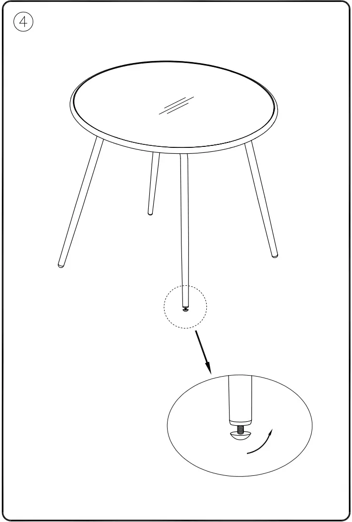 ASHLEY P372-615 Furniture Round Dining Table - fig 5