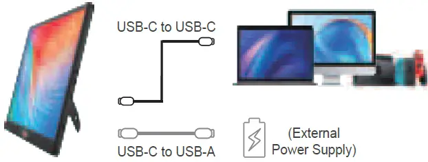 QQH Z1-9 15.6 Inch Portable Travel Monitor 01