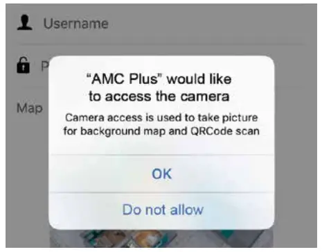 AMC LARIO Smart Control Panel - access to the camera