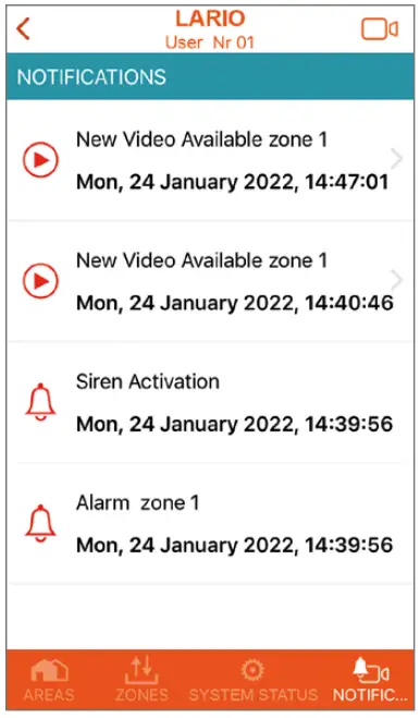 AMC LARIO Smart Control Panel - following default