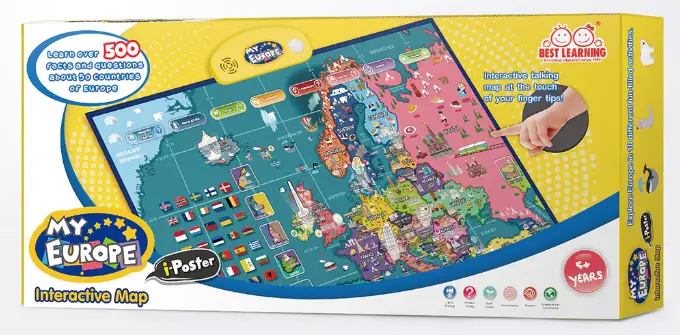 BEST LEARNING 4222 i-Poster My Europe Interactive Map