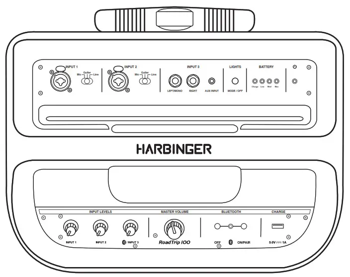 HARBINGER RT100 RoadTrip 100 Mobile Sound System - Cover