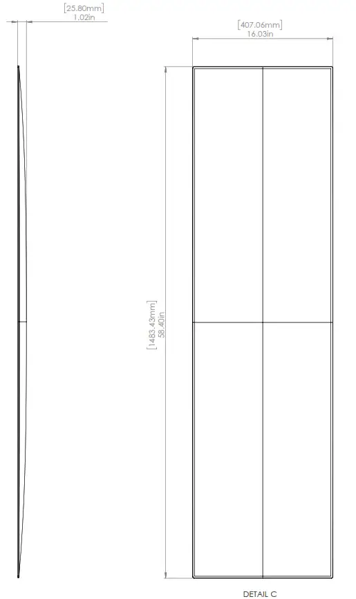 MARTIN LOGAN Statement 40XW Flagship Performance- DIMENSIONS-