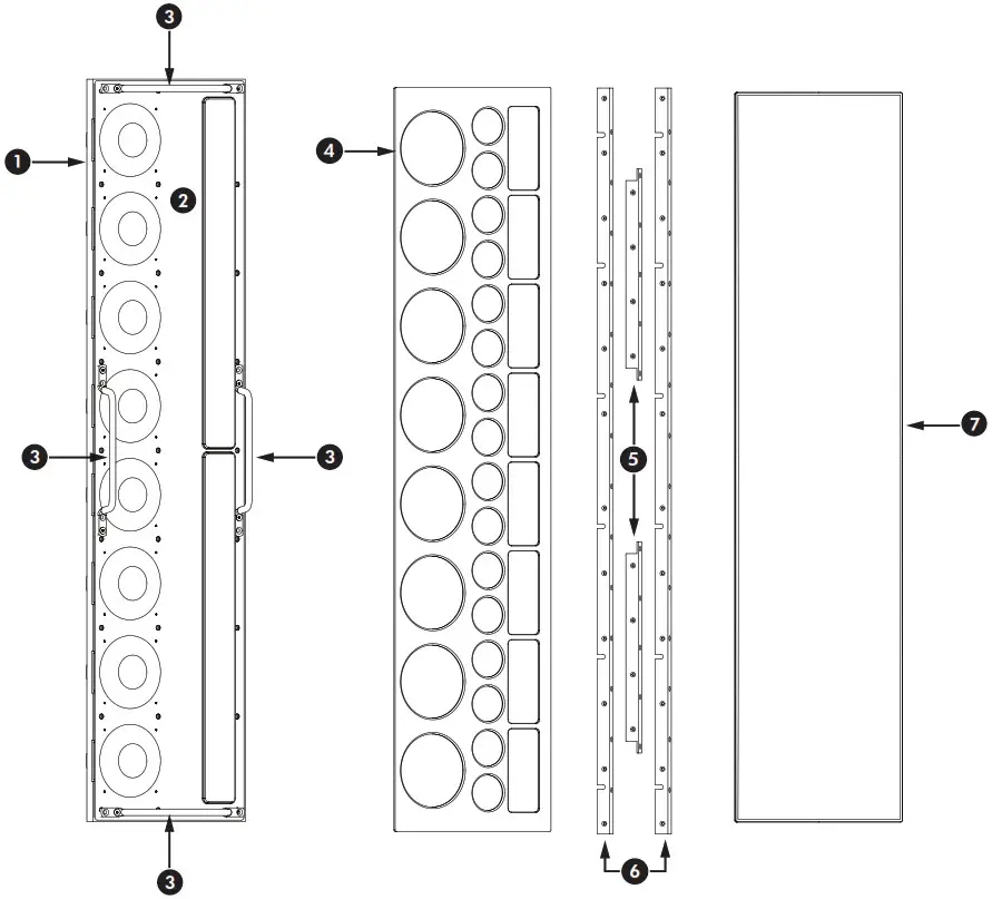 MARTIN LOGAN Statement 40XW Flagship Performance- Part identifiCation