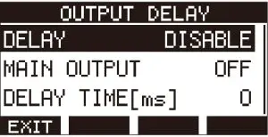 Main Output Screen