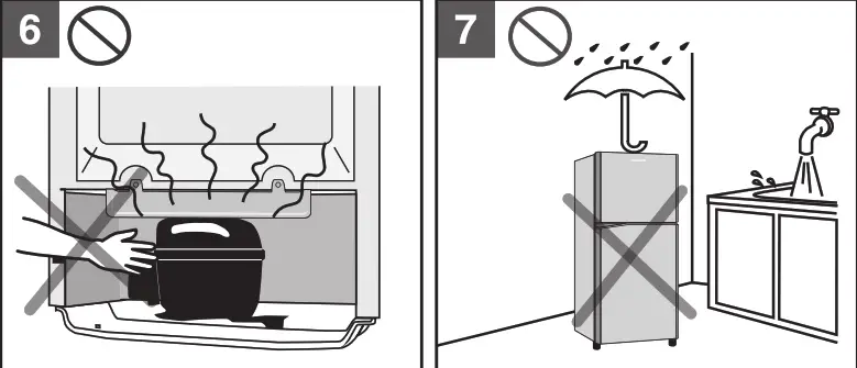 Panasonic - logo Panasonic Refrigerator Istruction - Safety Precautions 4