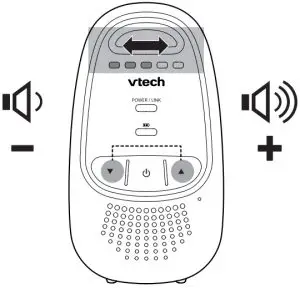 Adjust parent unit speaker volume