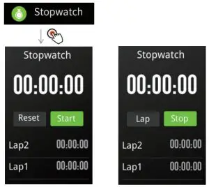 Stop Watch Interface