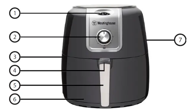 Westinghouse WHOF04B 1800W 7.2L Opti-Fry Air Fryer-figure1