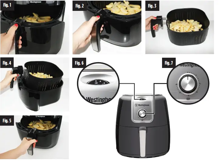 Westinghouse WHOF04B 1800W 7.2L Opti-Fry Air Fryer-figure2