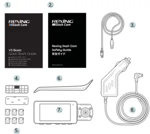 ReXING V3 Basic Dash Camera with WiFi-