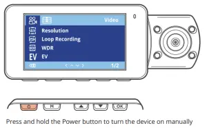 ReXING V3 Basic Dash Camera with WiFi-Device Power