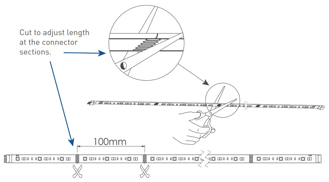CREE LIGHTING Connected Max Smart Tape Light Strip- Trim Tape Light Strip