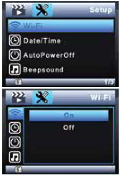 Blaupunkt BP 3.1 A Video Recorder - Wireless Connection (WI-Fl)