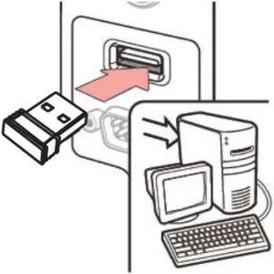 MS836B - Connect Dongle To Host