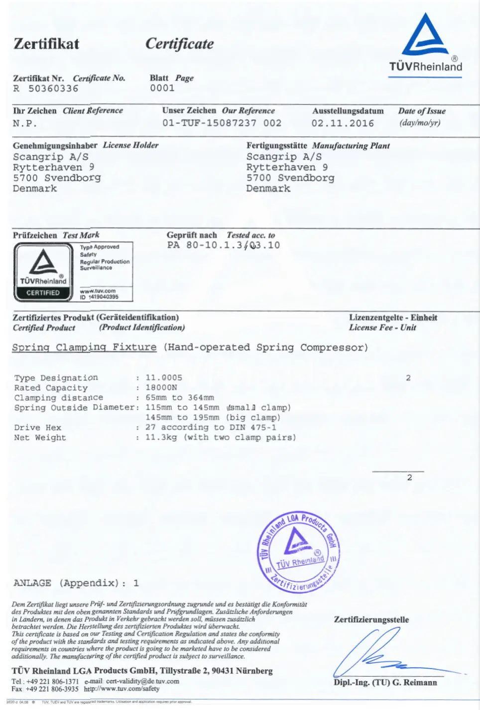 SCANGRIP 11 0005 Canvik Plus Spring Compressor for McPherson Suspension Struts - figure 11