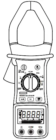 MASTECH M9912 AC.DC Clamp Meter fig1