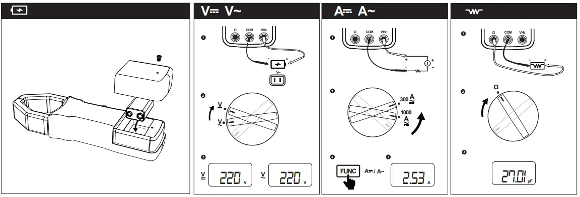 MASTECH M9912 AC.DC Clamp Meter fig2
