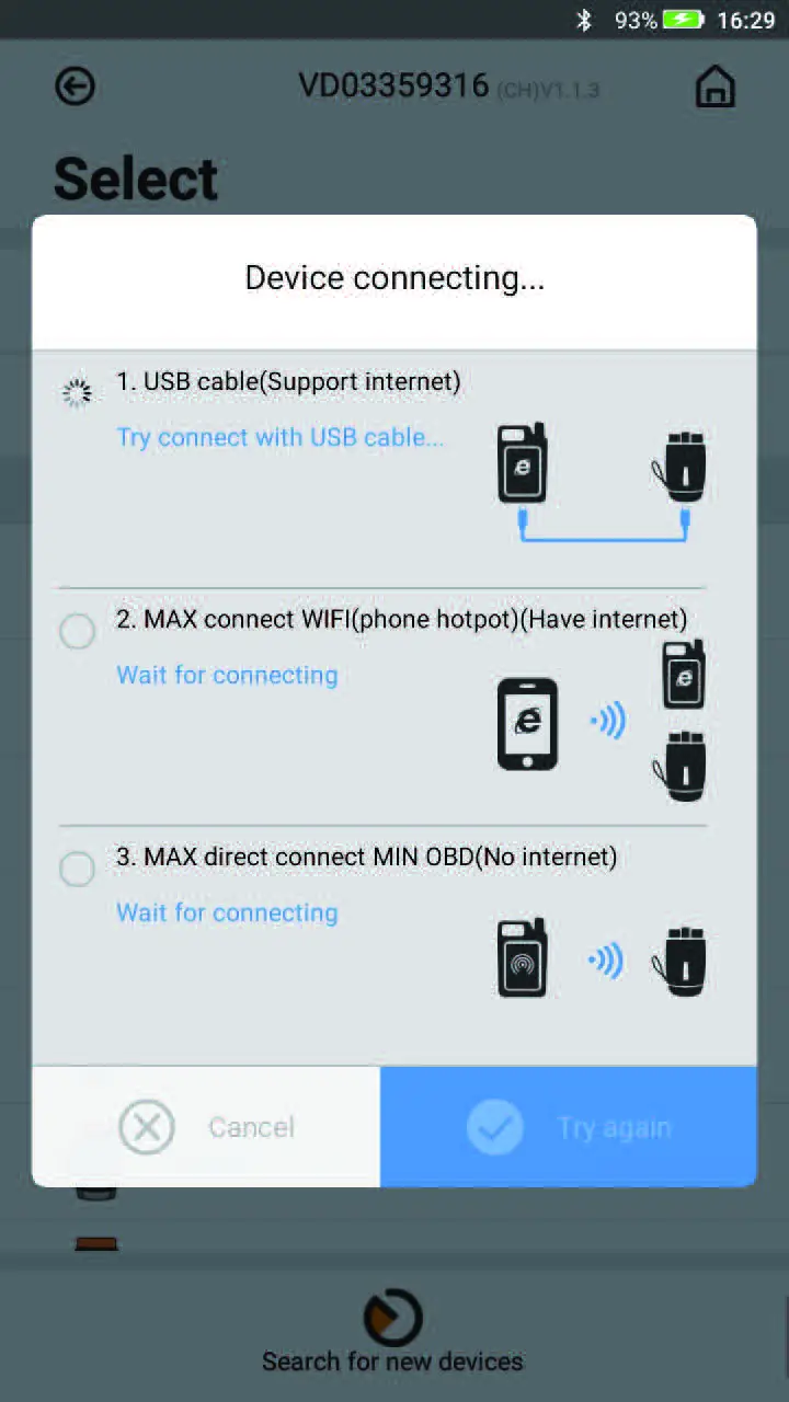 Xhorse XDMO00 Mini OBD Tool User Manual Fig3