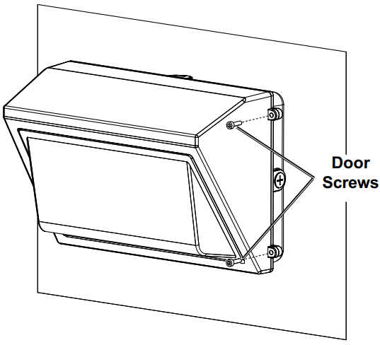 BRAUN 58077 150 Watt Equivalent 5500 Lumen Outdoor LED Wall Pack and Security Light - Light door