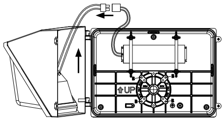 BRAUN 58077 150 Watt Equivalent 5500 Lumen Outdoor LED Wall Pack and Security Light - Rear Housing