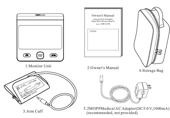 Joytech Healthcare DBP-6275B Arm-type Fully Automatic Digital Blood Pressure Monitor 5