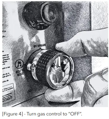 UKIAH TK 1046M Voyager 20 Inch D x 187 Inch H Outdoor Round Steel Propane Gas Fire Pit - REGULATOR