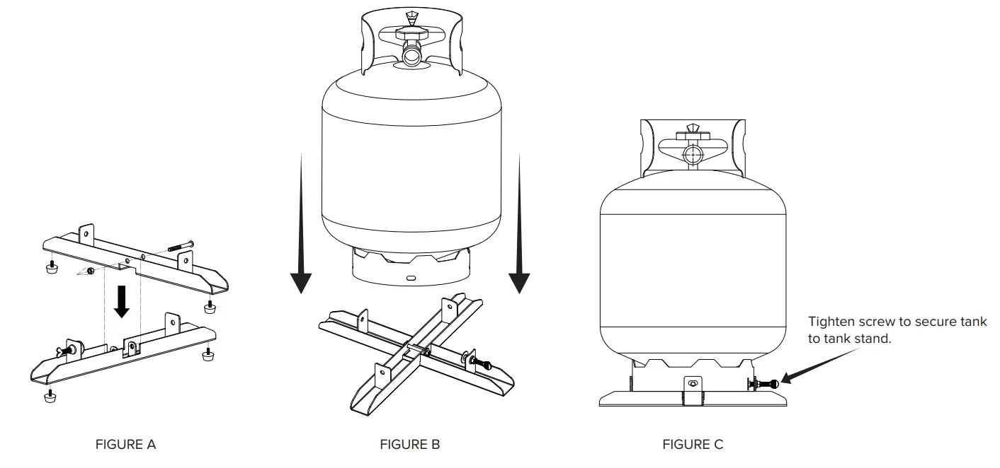 UKIAH TK 1046M Voyager 20 Inch D x 187 Inch H Outdoor Round Steel Propane Gas Fire Pit - fig 12