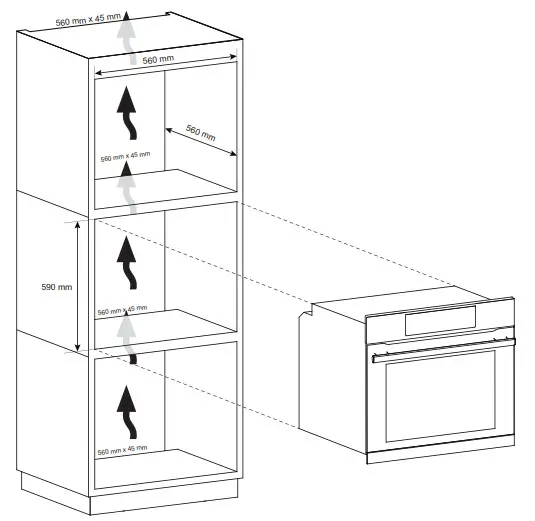 Haier HWO60S7MX2 60cm 7 Function- Installation 3