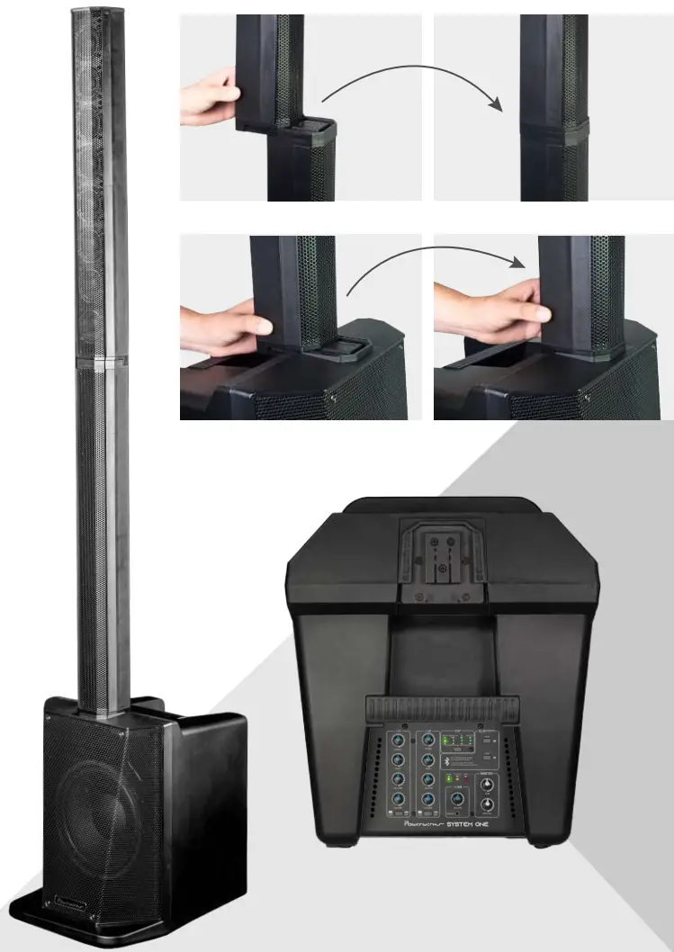 Powerwerks HMG2134B Powered Column Array System