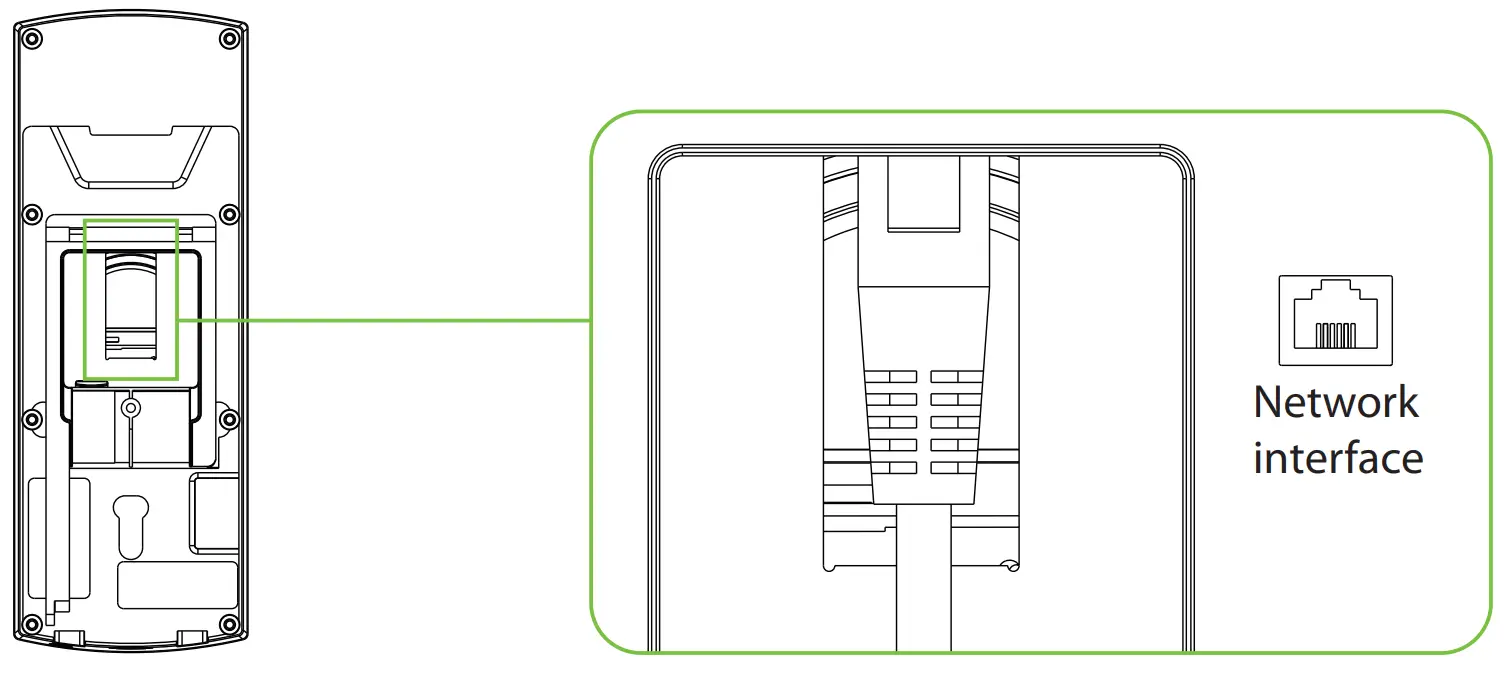 ZKTECO Notus RFID and Fingerprint Access Control Terminal-Ethernet Connection