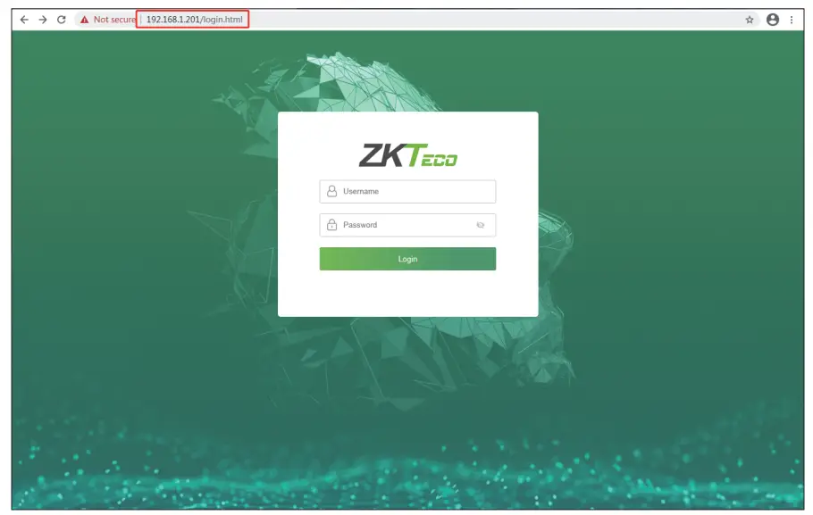 ZKTECO Notus RFID and Fingerprint Access Control Terminal-Webserver