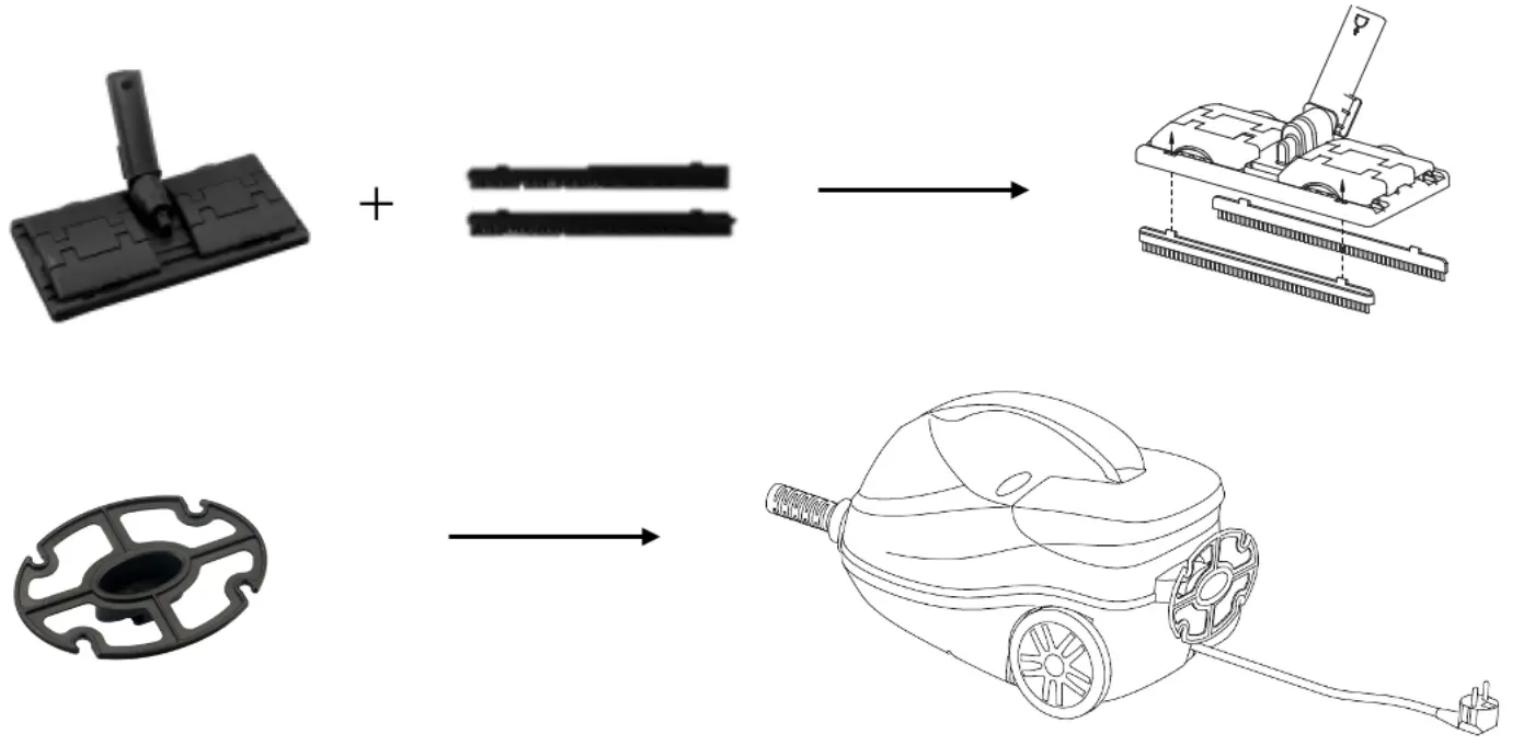 H Koenig NV6200 Steam Cleaner - rug