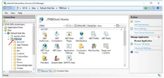 TRBOnet Web Console App - figure 13