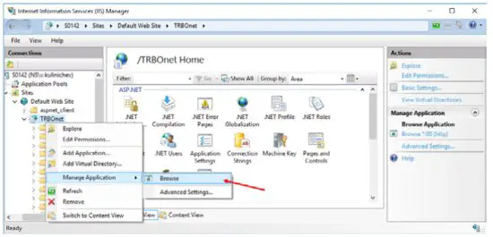 TRBOnet Web Console App - figure 19