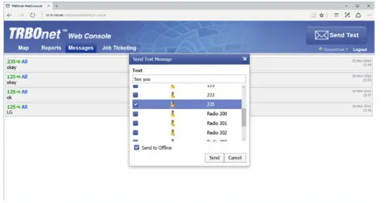 TRBOnet Web Console App - figure 28
