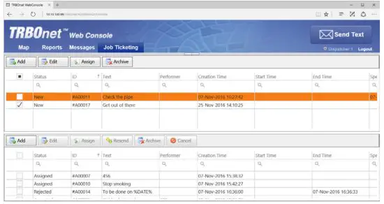 TRBOnet Web Console App - figure 29
