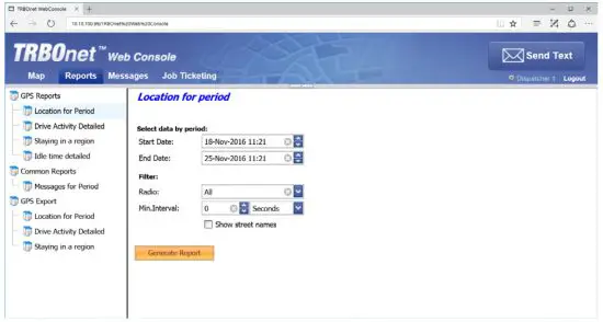 TRBOnet Web Console App - figure 32