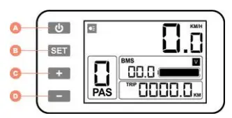bigston C500 LCD Display USB Aansluiting Controlle - display 1