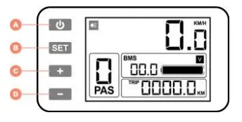 bigston C500 LCD Display USB Aansluiting Controlle - display 2