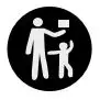 Keep out of reach of children icon